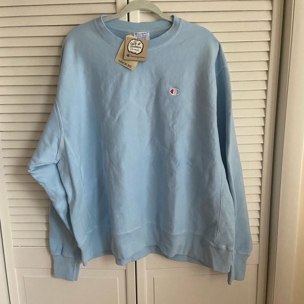 NWT Sky Blue Champion Sweatshirt Sz 2XL